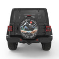LETS GO FIND ADVENTURE PEARL  WHITE CARBON FIBER TIRE COVER