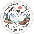 LETS GO FIND ADVENTURE BLACK TIRE COVER