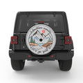 LETS GO FIND ADVENTURE WHITE TIRE COVER