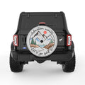 LETS GO FIND ADVENTURE SILVER CARBON FIBER TIRE COVER