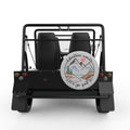LETS GO FIND ADVENTURE SILVER CARBON FIBER TIRE COVER FOR MOKE