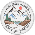 LETS GO FIND ADVENTURE WHITE TIRE COVER