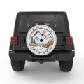 LETS GO FIND ADVENTURE SILVER CARBON FIBER TIRE COVER