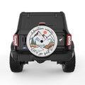 LETS GO FIND ADVENTURE PEARL  WHITE CARBON FIBER TIRE COVER