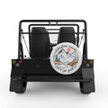 LETS GO FIND ADVENTURE WHITE CARBON FIBER TIRE COVER FOR MOKE