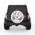 LETS GO FIND ADVENTURE WHITE TIRE COVER