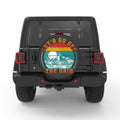 LETS GO OFF THE GRID PEARL  WHITE CARBON FIBER TIRE COVER