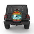 LETS GO OFF THE GRID BLACK CARBON FIBER TIRE COVER