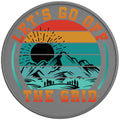 LETS GO OFF THE GRID SILVER CARBON FIBER TIRE COVER