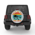 LETS GO OFF THE GRID WHITE TIRE COVER