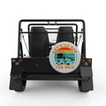 LETS GO OFF THE GRID SILVER CARBON FIBER TIRE COVER FOR MOKE