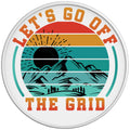 LETS GO OFF THE GRID WHITE TIRE COVER