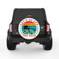 LETS GO OFF THE GRID WHITE TIRE COVER
