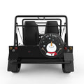 LET IT SNOW BLACK CARBON FIBER TIRE COVER FOR MOKE