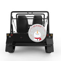 LET IT SNOW WHITE CARBON FIBER TIRE COVER FOR MOKE