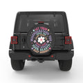 LET THEM PEARL  WHITE CARBON FIBER TIRE COVER
