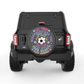 LET THEM BLACK CARBON FIBER TIRE COVER