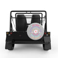 LET THEM SILVER CARBON FIBER TIRE COVER FOR MOKE