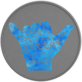 LIFE IS ALWAYS BETTER AT THE BEACH SILVER CARBON FIBER TIRE COVER