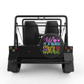 LIFE IS A BEACH ENJOY THE WAVES BLACK CARBON FIBER TIRE COVER FOR MOKE