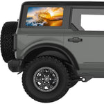 LIFE IS A BEACH WAVE QUARTER WINDOW DECAL FITS 2021+ FORD BRONCO 4 DOOR HARD TOP