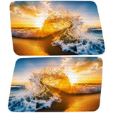 LIFE IS A BEACH WAVE QUARTER WINDOW DRIVER & PASSENGER DECALS