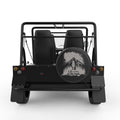 LIFE IS BETTER ON THE TRAILS BLACK CARBON FIBER TIRE COVER FOR MOKE