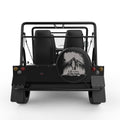 LIFE IS BETTER ON THE TRAILS BLACK TIRE COVER FOR MOKE