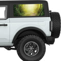 LIGHT AT THE END OF A FOREST PATHWAY QUARTER WINDOW DECAL FITS 2021+ FORD BRONCO 2 DOOR HARD TOP