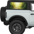 LIGHT AT THE END OF A FOREST PATHWAY QUARTER WINDOW DECAL FITS 2021+ FORD BRONCO 2 DOOR HARD TOP