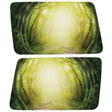 LIGHT AT THE END OF A FOREST PATHWAY QUARTER WINDOW DRIVER & PASSENGER DECALS