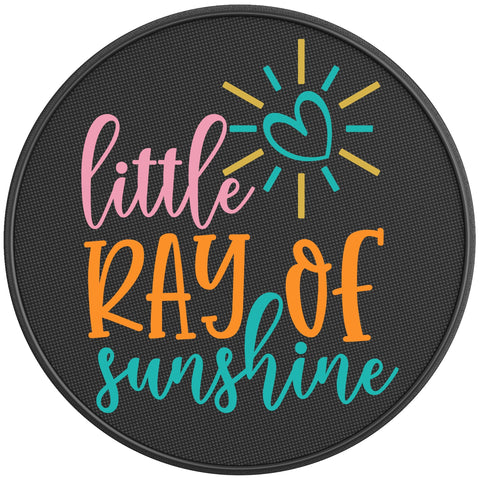 LITTLE RAY OF SUNSHINE BLACK CARBON FIBER TIRE COVER