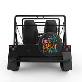 LITTLE RAY OF SUNSHINE BLACK CARBON FIBER TIRE COVER FOR MOKE