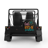 LITTLE RAY OF SUNSHINE BLACK TIRE COVER FOR MOKE