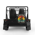 LIVE FAST EAT TRASH BLACK CARBON FIBER TIRE COVER FOR MOKE