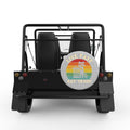 LIVE FAST EAT TRASH SILVER CARBON FIBER TIRE COVER FOR MOKE