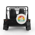 LIVE FAST EAT TRASH WHITE TIRE COVER FOR MOKE