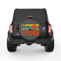 LIVE LOVE LAUGH HIKING BLACK CARBON FIBER TIRE COVER