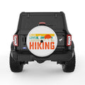 LIVE LOVE LAUGH HIKING PEARL  WHITE CARBON FIBER TIRE COVER
