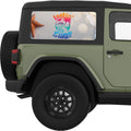 LOOKIN SHARP QUARTER WINDOW DECAL FITS 2011-2018 JEEP WRANGLER 2 DOOR HARD TOP JK