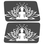 LOTUS BUDDHA QUARTER WINDOW DRIVER & PASSENGER DECALS