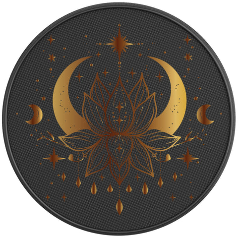 LOTUS MOON AND STARS BLACK CARBON FIBER TIRE COVER