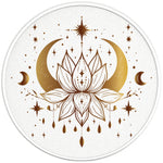 LOTUS MOON AND STARS PEARL  WHITE CARBON FIBER TIRE COVER