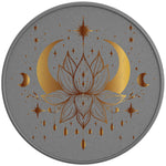 LOTUS MOON AND STARS SILVER CARBON FIBER TIRE COVER