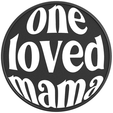 LOVED MAMA BLACK CARBON FIBER TIRE COVER