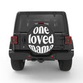 LOVED MAMA PEARL  WHITE CARBON FIBER TIRE COVER