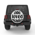 LOVED MAMA BLACK TIRE COVER