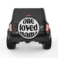 LOVED MAMA PEARL  WHITE CARBON FIBER TIRE COVER