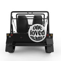 LOVED MAMA WHITE CARBON FIBER TIRE COVER FOR MOKE
