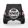 LOVED MAMA WHITE TIRE COVER